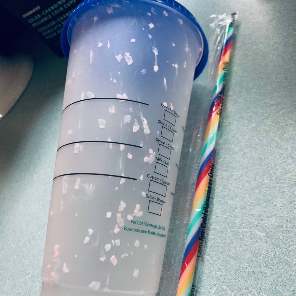 Starbucks confetti color change cup